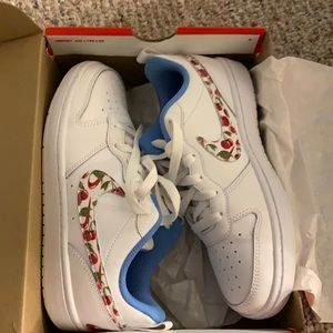 Nike Court Borough low 2 white with Cherries